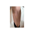 V shape  Necklace  for women Material :- Alloy zincColors :- Silver and Gold
