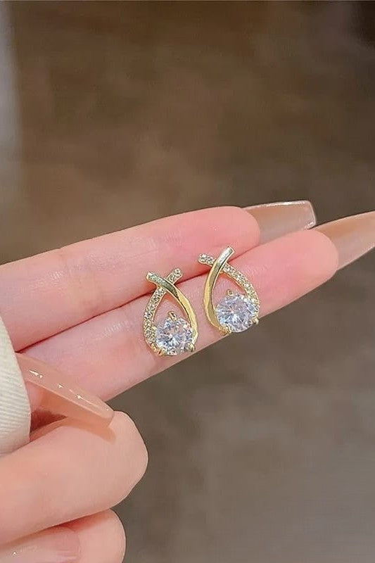 Hot selling Crystal Diamond studs for Women