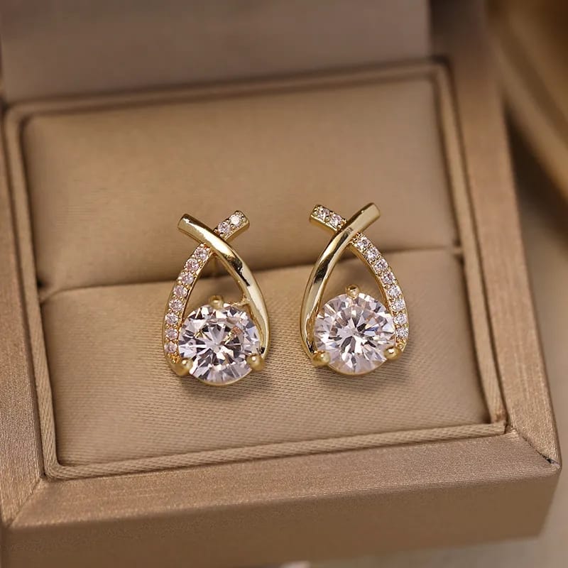 Hot selling Crystal Diamond studs for Women
