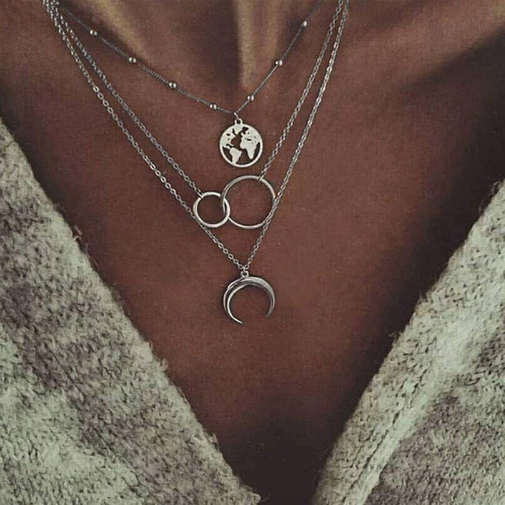 Three layer Earth Necklace for women