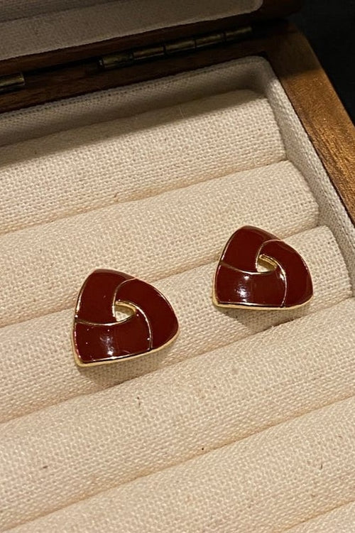 Anti tarnish triangle shape Ear StudsMaterial :- Alloy ZincColor :- Same as photo