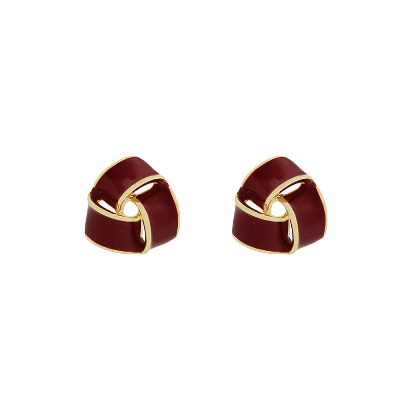 Anti tarnish triangle shape Ear StudsMaterial :- Alloy ZincColor :- Same as photo