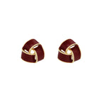 Anti tarnish triangle shape Ear StudsMaterial :- Alloy ZincColor :- Same as photo