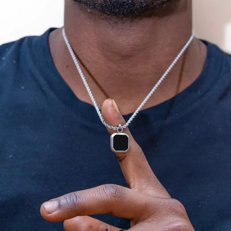 Men's Square shape Fashion Necklace