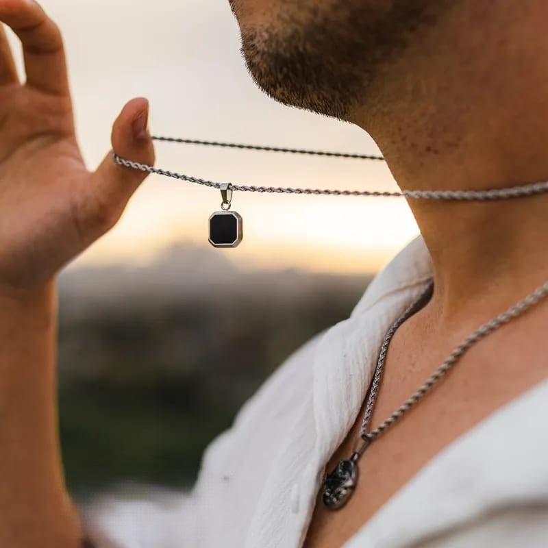 Men's Square shape Fashion Necklace