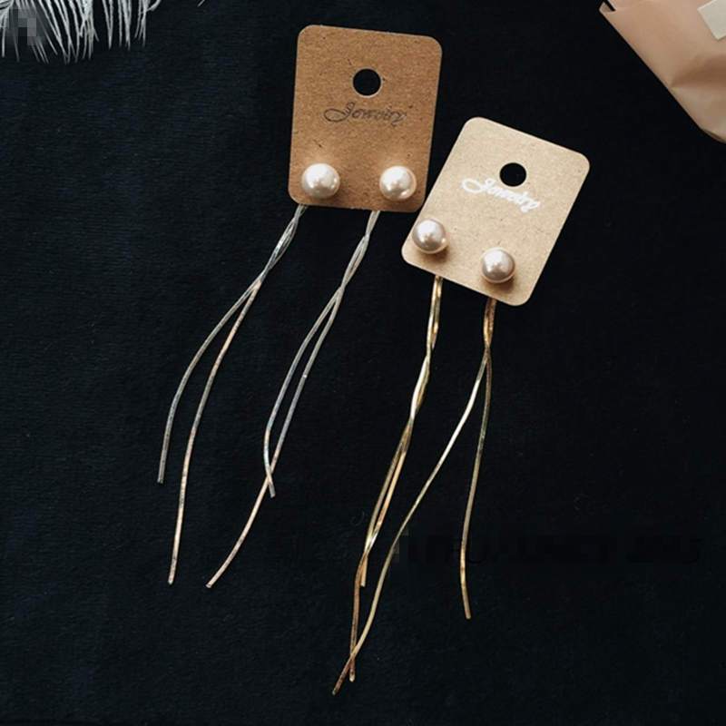 Long tassel Korean Earrings