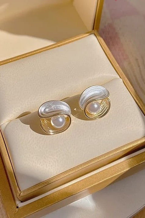 Anti tarnish Pearl drop Earrings