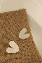 Anti Tarnish Heart shape Ear Studs