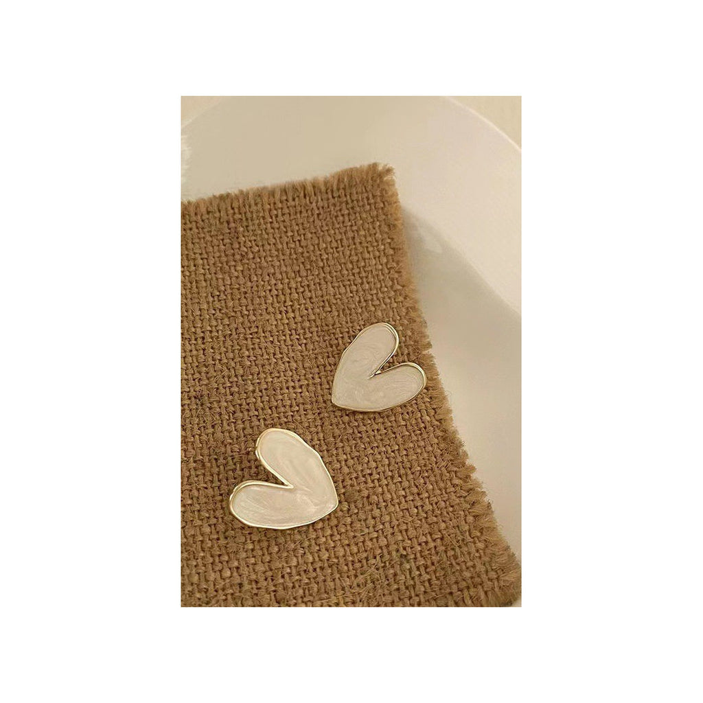 Anti Tarnish Heart shape Ear Studs
