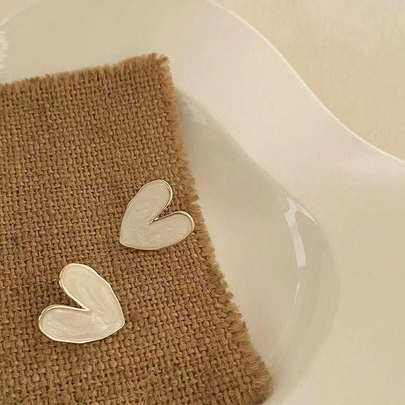 Anti Tarnish Heart shape Ear Studs