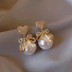 Hot selling Pearl & Heart Earrings