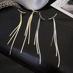 Long tassel party wear Korean Earrings