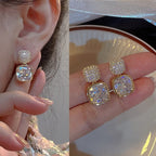 Luxury style Crystal Earrings Material:- Copper + Crystal Colour:- GoldAnti Tarnish products