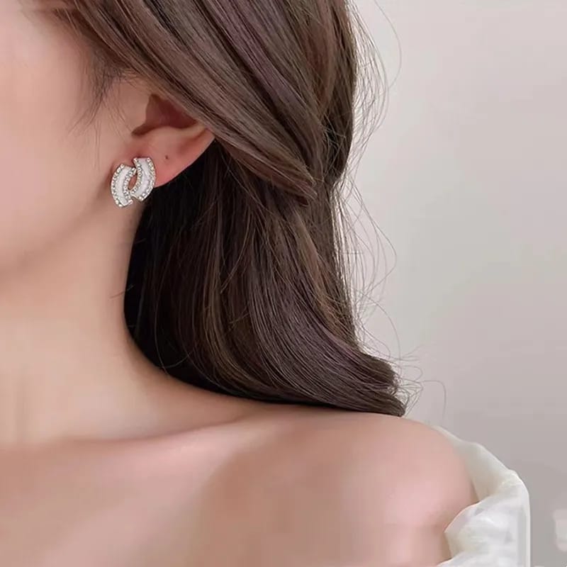 Anti tarnish Geometrical shape Ear Studs