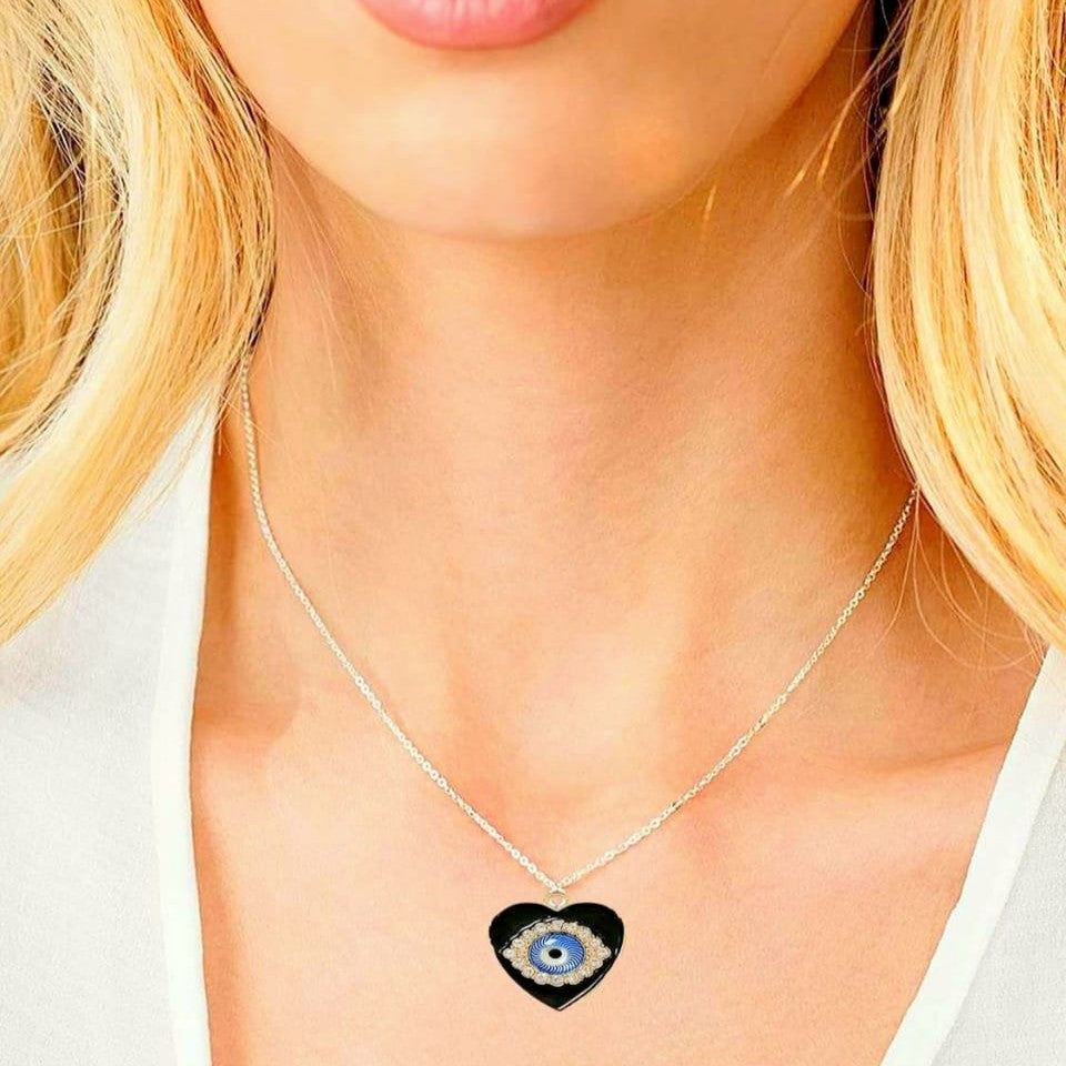 Black Evil eye neck chains