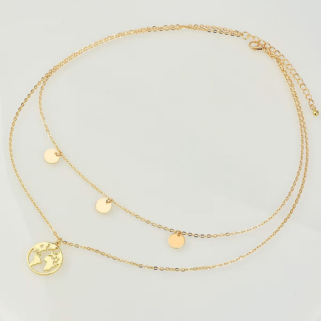 Double layer classy neck chains