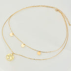 Double layer classy neck chains