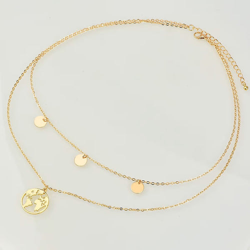 Double layer classy neck chains
