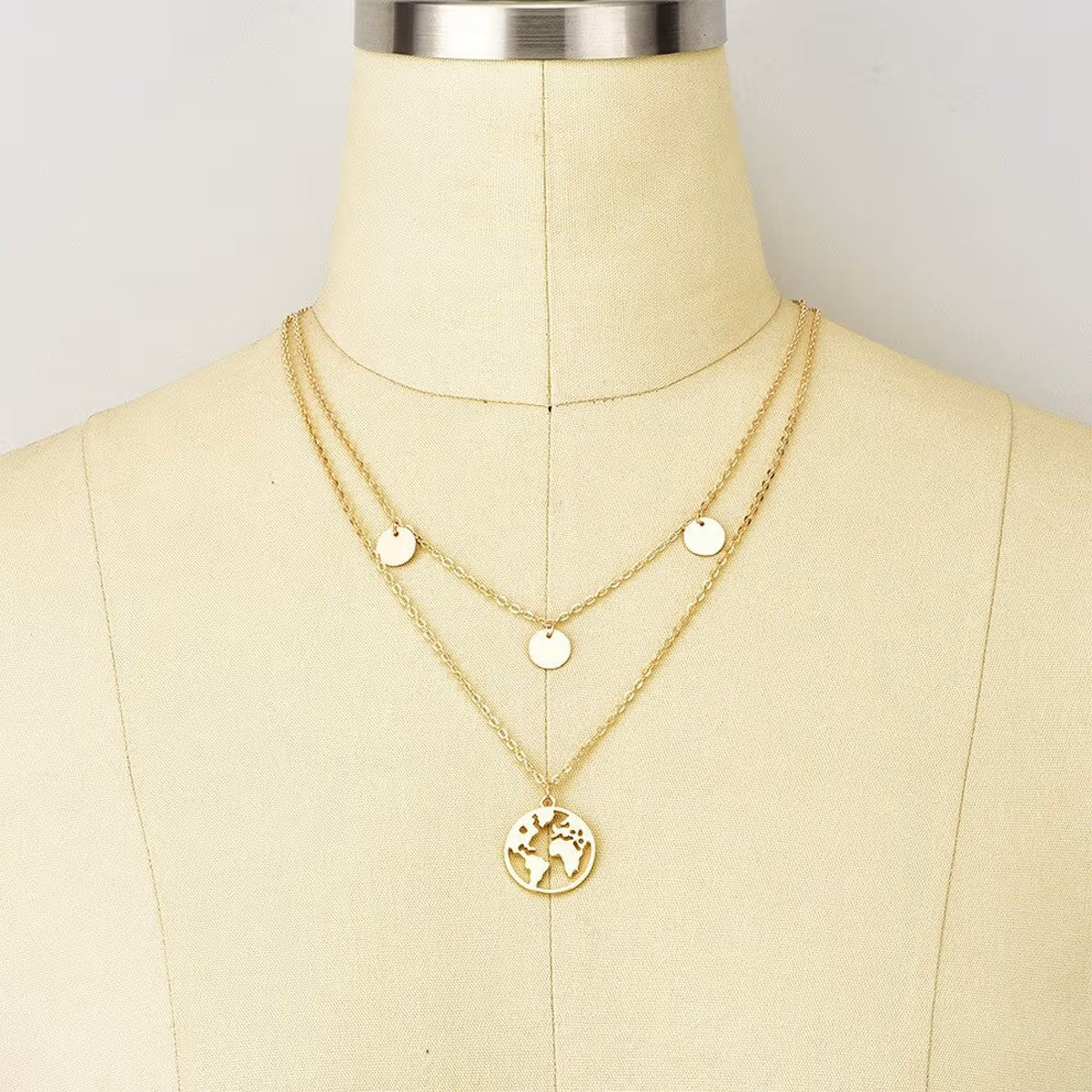 Double layer classy neck chains