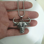 Bull shape NecklaceFor Mens and Women both Material:- Alloy + Steel Colour:- Silver