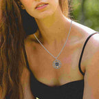 Compass design Necklace Direction:- North , South, East , West