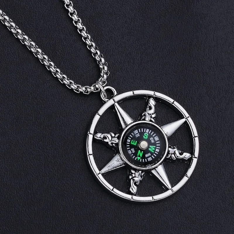 Compass design Necklace Direction:- North , South, East , West