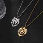 Lion pendant necklace unisex style