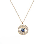 Evil eye neck chain