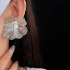 Anti Tarnish Flower Earrings Studs for women