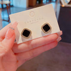 Anti Tarnish Black stone studs