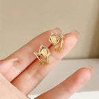 Water drop Ear Studs for WomenMaterial:- Alloy zinc + StonesColour:- Gold