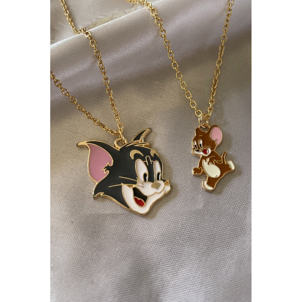 Tom & Jerry neck chain pair