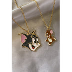 Tom & Jerry neck chain pair