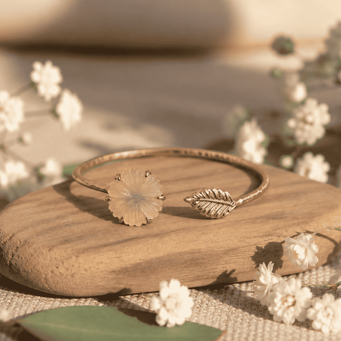 Sun Flower Leaf Bracelet
