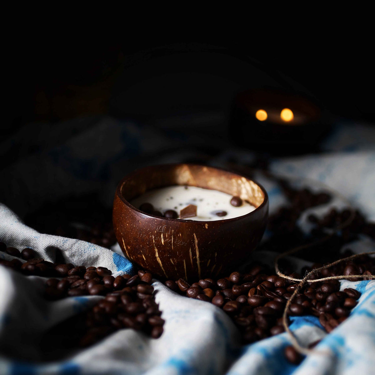 Eco Friendly Gifting – Coconut Shell Coffee Candle – The Bamboo Bae
