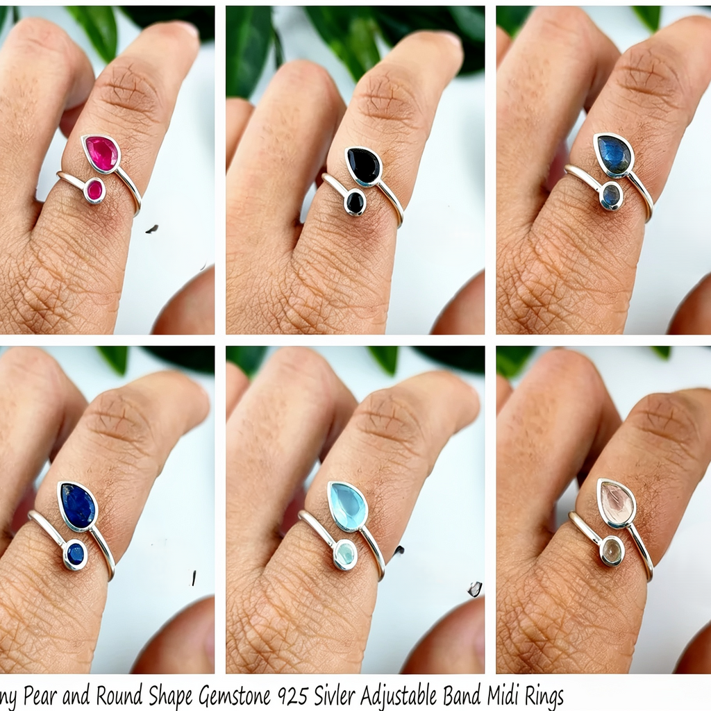 Ring 2 stone, Adjustable
