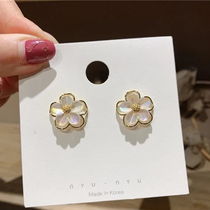 Flower Ear studs for women
