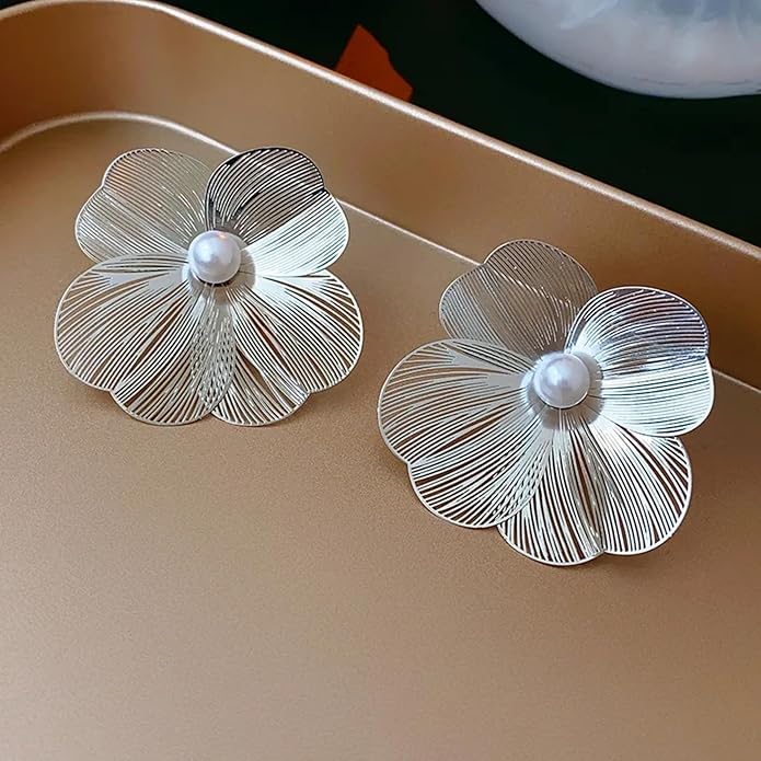 Anti Tarnish Flower Earrings Studs for women