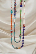Multi-Gemstone Long Beaded Necklace