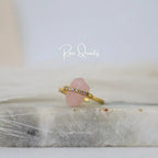 Rose Quartz Dine Ring