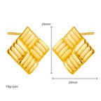 Stainless steel, Anti tarnish earrings for women Colour:- GoldLong time colour durability