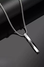 Men's bar pendant necklace