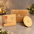 Wooden Desk Clock & Calendar Corporate Set - Festive Gifting by The Bamboo Bae