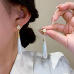 Long pearl Earrings for women Colour:- Same as photo Material:- Alloy + pearl