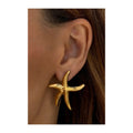 Stainless steel star fish design with 18 k gold platingAnti tarnish and Anti allergic jewellery