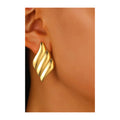 Stainless steel jewellery Premium Quality Earrings Colour:- GoldLong time colour durability