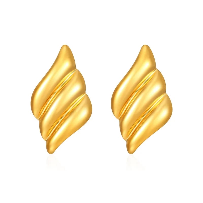 Stainless steel jewellery Premium Quality Earrings Colour:- GoldLong time colour durability