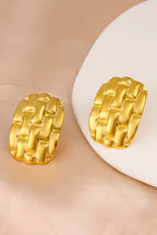 Stainless steel Antique design Earrings Colour:- Gold Material:- Stainless steel 18  gold plating