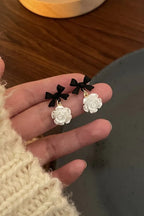 Flower and bow Earings for women