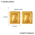 Stainless steel material luxury Earrings